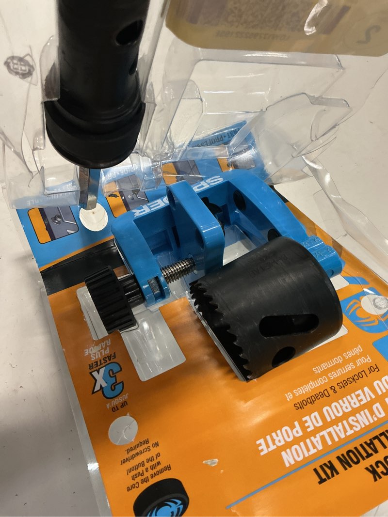 Condition photo showing Good Condition for spyder bi-metal arbored adjustable door lock kit set (5-piece)