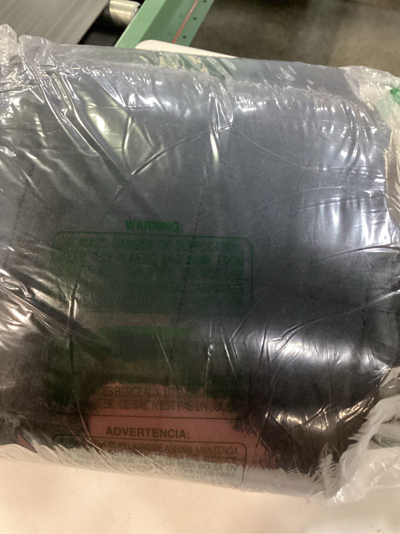 Condition photo showing New/Like New for sherpa fleece adult weighted blanket, 15 pounds dual sided soft plush blanket for couch bed sofa, heavy thick blankets with glass beads great for sleep, 60 x 80 inches, black on both sides black 60" x 80" 15lbs
