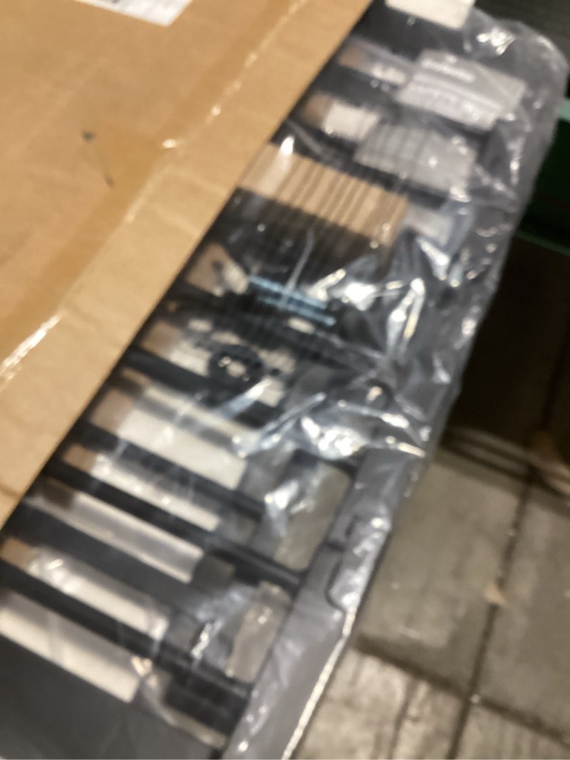 Condition photo showing Good Condition for Babelio Metal Auto Close Baby Gate PressGuard P7, 29-48" Wide 30" Tall Extra Wide Pet Gate for The House and Doorways, Pressure Mounted Walk Thru Child Gate with Door, Black Black 30"Tall 29"-48" Wide