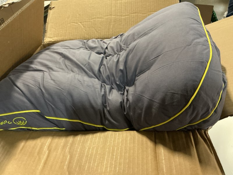 Condition photo showing As Is for your moon soft pillow queen size of 2 for sleeping, super soft support down alternative pillow, 100% cotton shell luxury comfy fluffy bed pillows for sleep(gray) gray queen (pack of 2)