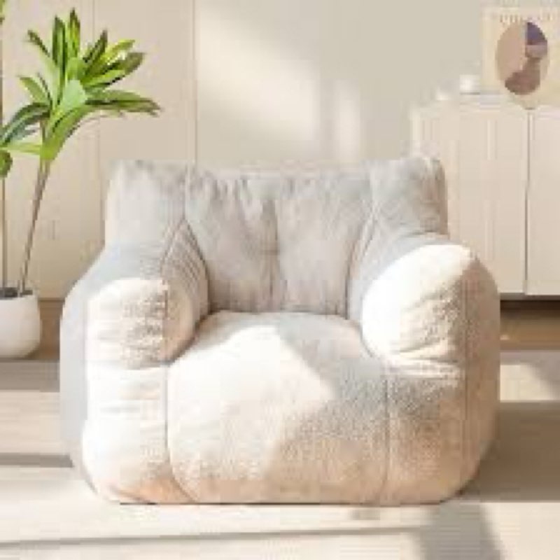 maxyoyo bean bag chair, tufted bean bag couch lazy chair, living room sofa couch with filler for adu