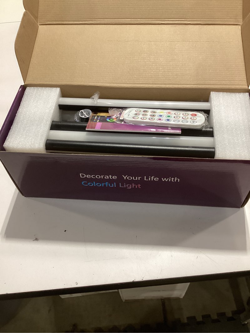 Condition photo showing Good Condition for corner floor lamp, 2 pack led corner lamp with app/remote/button control, smart rgb floor lamp with 16 million diy colors & 68+ scene, music sync for living room, bedroom, gaming room 2_pack