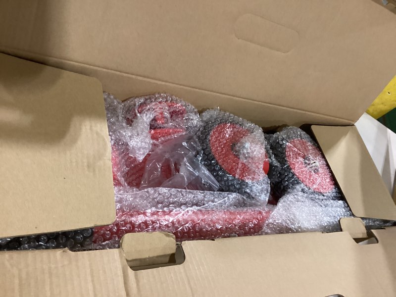 Condition photo showing New/Like New for allek kick scooter b03, lean 'n glide 3-wheeled push scooter with extra wide pu light-up wheels, any height adjustable handlebar and strong thick deck for children from 3-12yrs (red)