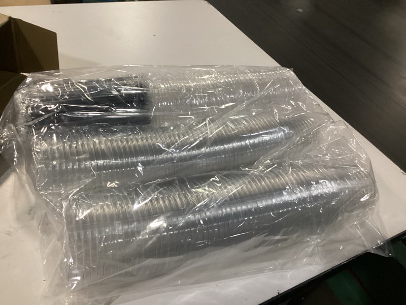 Condition photo showing New/Like New for ziliny 100 set clear plastic cups with lids and straws, disposable iced coffee pet cups for drinking cold beverage juice parfait smoothie milkshake coffee shops party supplies (10 oz) 10 ounces clear 100