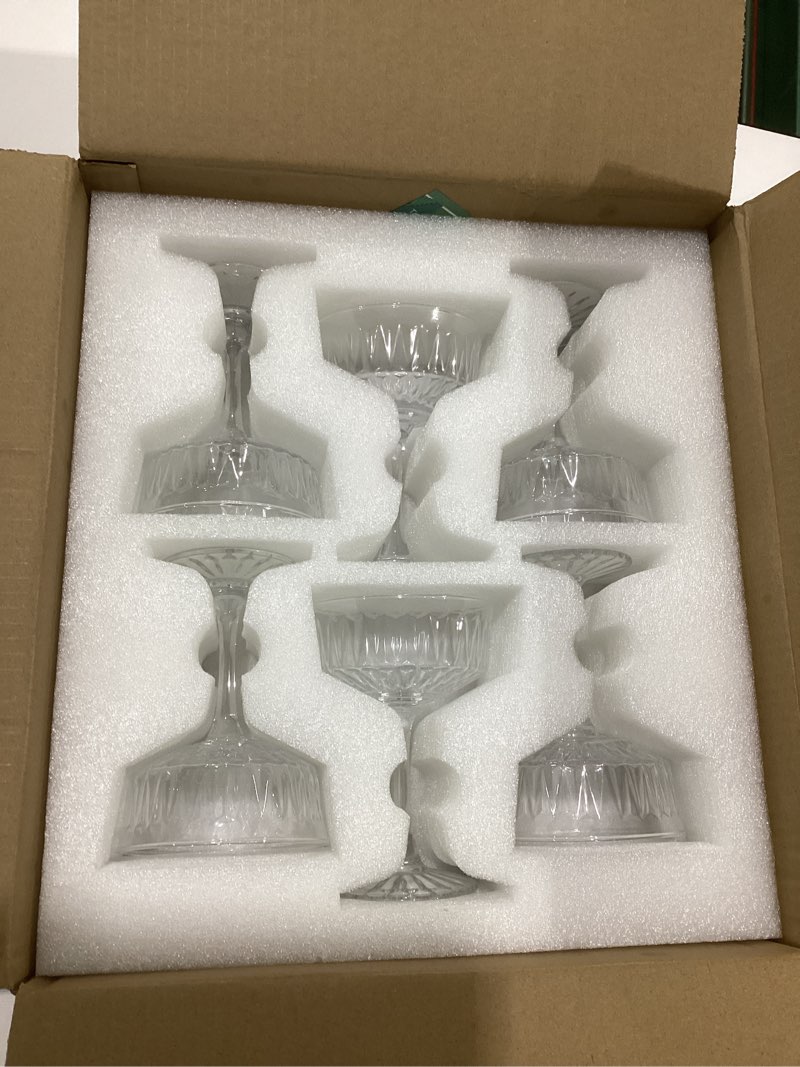 Condition photo showing Good Condition for DISCOUNT PROMOS Martini Glasses by ARC 10 oz. Set of 6 Bulk Pack - Perfect for Hotel, Bar, Restaurant or Lounge - Clear Blank – Clear 6 Count (Pack of 1), SIMILAR TO STOCK PHOTO 