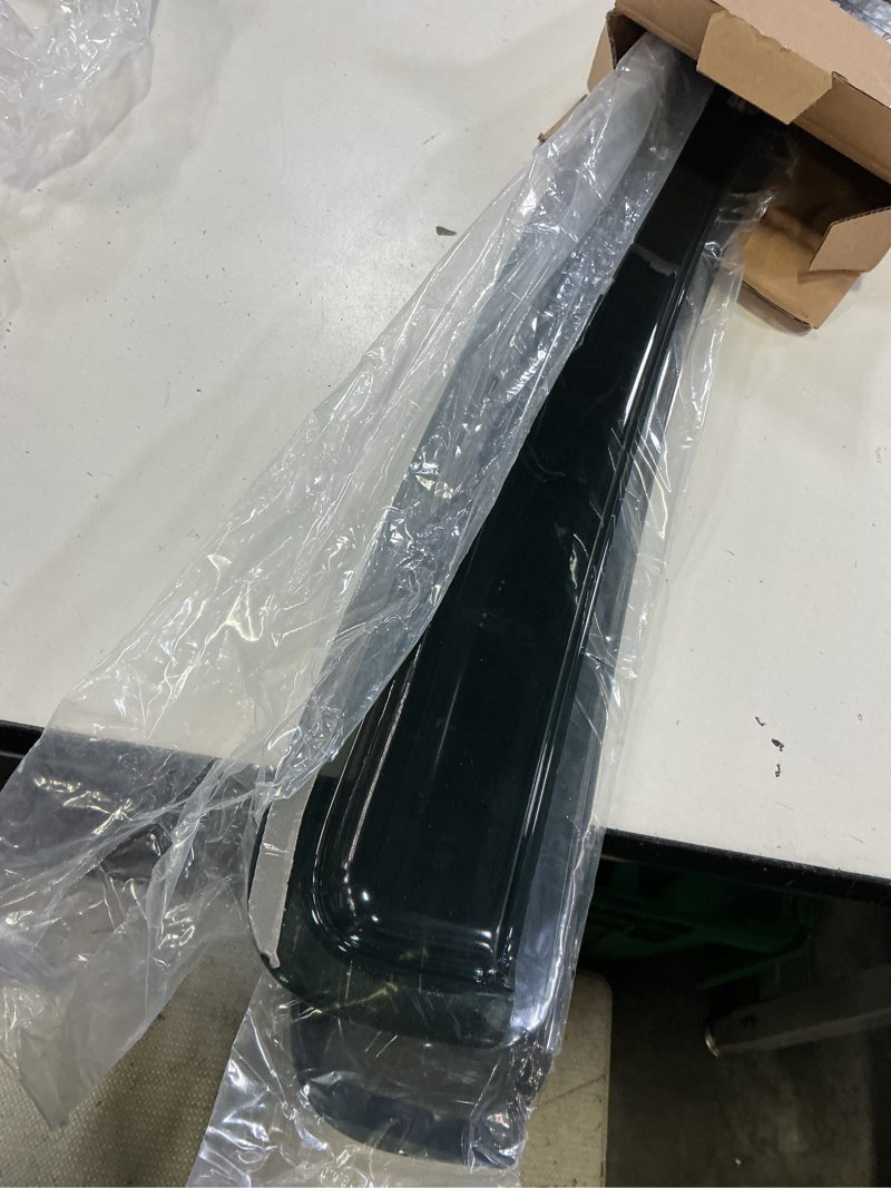 Condition photo showing As Is for smoke tinted window visors sun vent shade rain wind guard deflector compatible with ford explorer 2002-2010