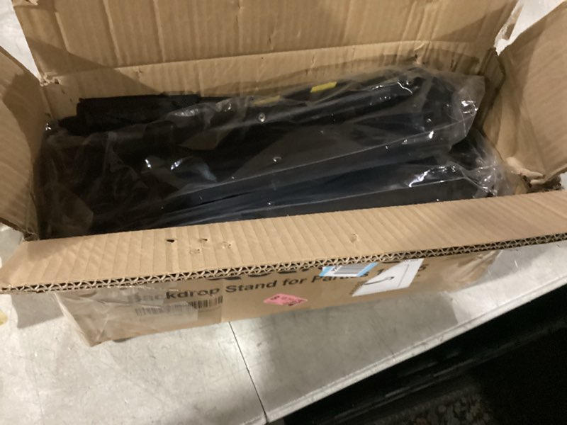 Condition photo showing New/Like New for EMART Backdrop Stand 10x7ft(WxH) Photo Studio Adjustable Background Stand Support kit with 2 Crossbars, 8 Clamps, 2 Sandbags and Carry Bag for Parties, Events Decoration, Wedding, Photography 10x7ft Black