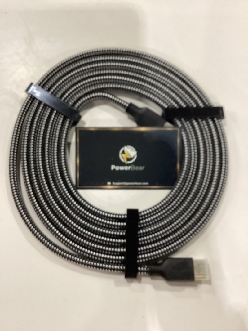 powerbear 4k hdmi cable 10 ft | high speed hdmi cables, braided nylon & gold connectors, 4k @ 60hz, 