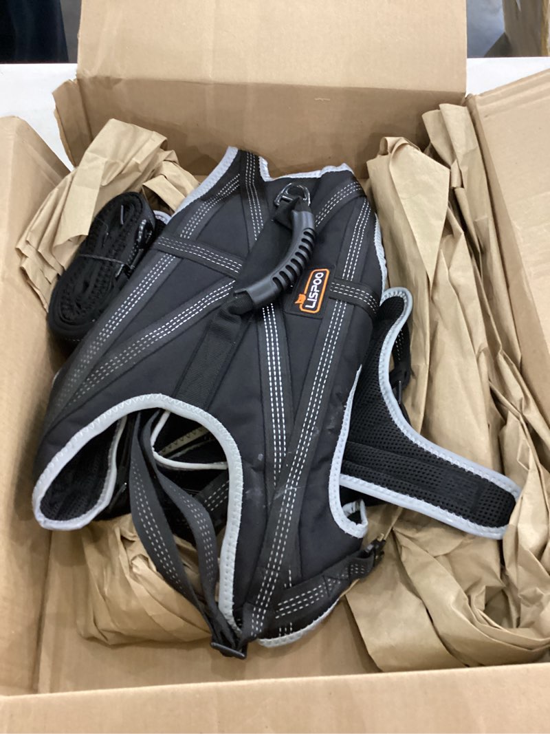 Condition photo showing As Is for Dog Pulling Harness for Running, Skiing, Biking & Weight Pulling – Adjustable Sled Dog Harness with Leash & Waist Leash Attachment for Medium & Large Breeds (XL)