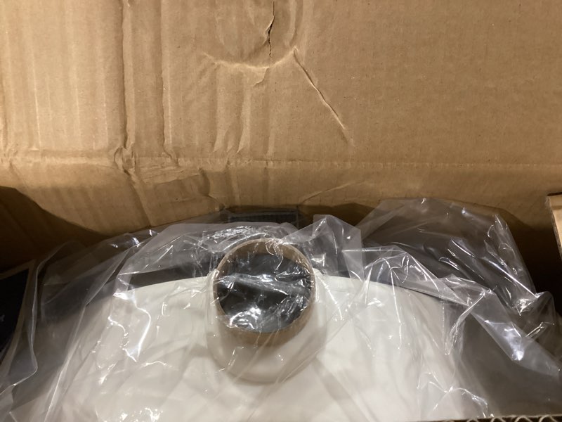 Condition photo showing Good Condition for raised toilet seat with padded arms, toilet seat riser with handles, extra 5” of height- elevated with padded arms for seniors portable design for elongated oval and round bowls- bathroom risers