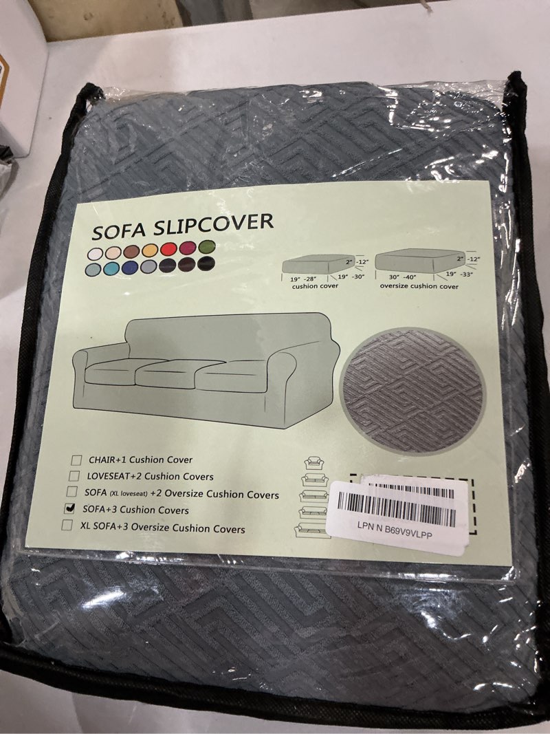 Condition photo showing New/Like New for xineage 2026 new 4 pieces couch covers for 3 cushion couch super stretch thick soft sofa cover anti slip sofa slipcover dogs cats furniture protector (light gray, 71"-91") 71"-91"(3 cushions) light gray?big sale)