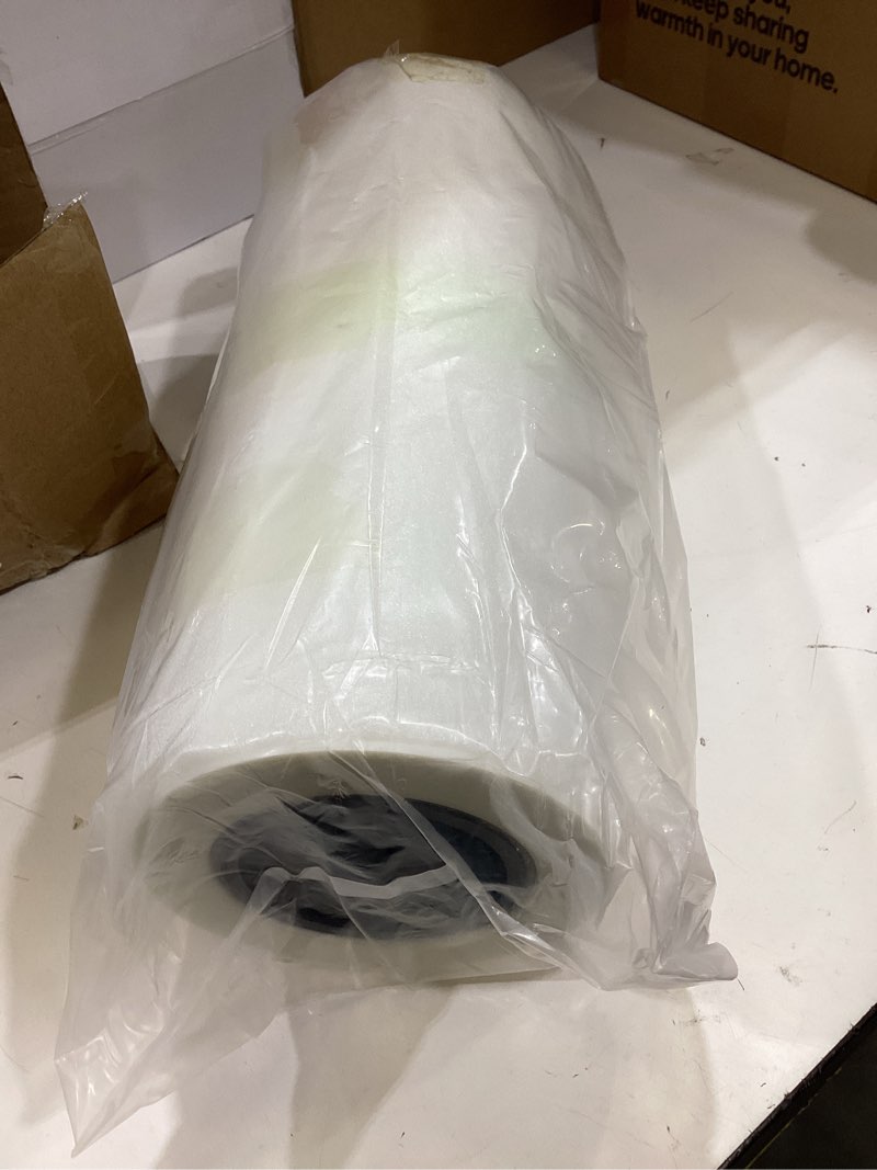 Condition photo showing Good Condition for cendale dtf transfer film roll 13" x 328ft - premium a3+ dtf film roll, double sided matte clear pretreat dtf roll film for dark and light t-shirts, hot & cold peel dtf paper roll (13ft x100m) 13in x 328ft dtf film roll