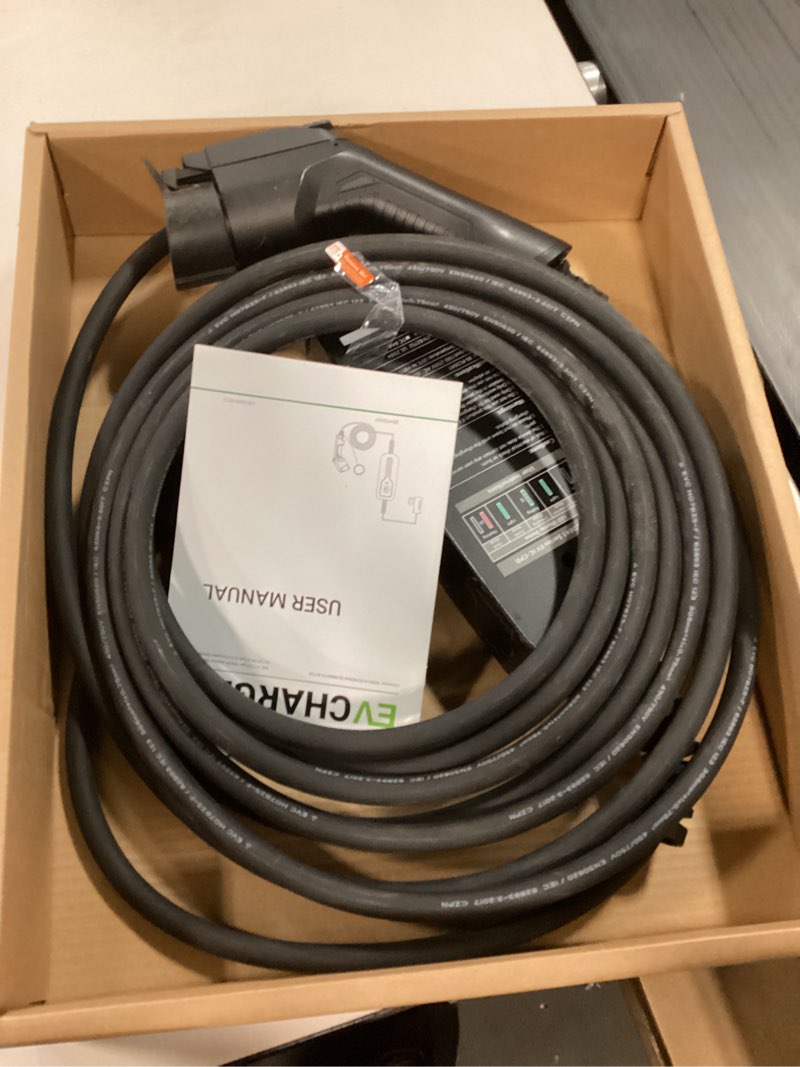 Condition photo showing Good Condition for EV Charger Level 2,(NEMA 10-30, 30A/25ft,6.6KW) Portable Electric Vehicle Charging Station for Electric and Hybrid Vehicles