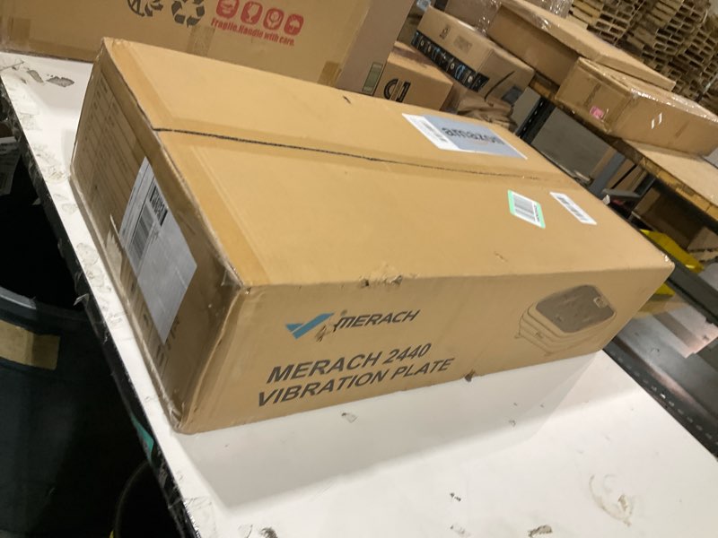 Condition photo showing Good Condition for merach vibration plate exercise machine, vibration plate 440 lbs capacity, bluetooth and silicone pedal, stimulate deep fat, vibration plate for lymphatic drainage, vibrating for weight loss grey