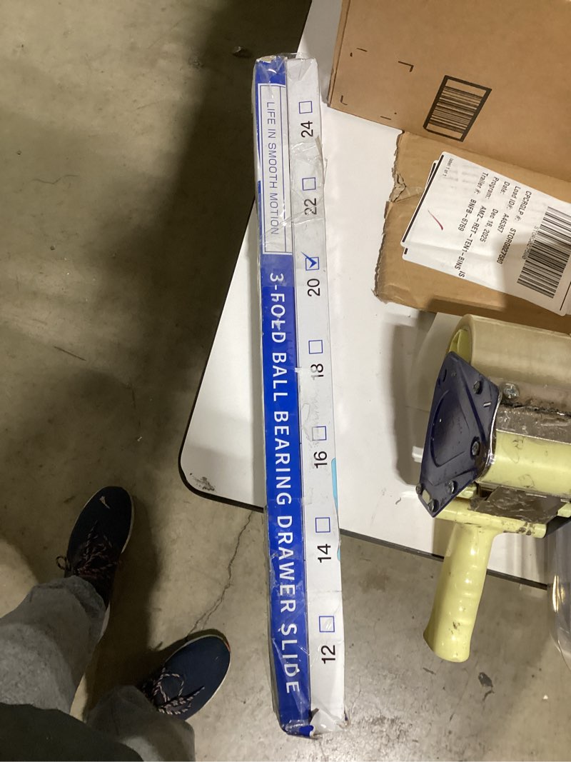 Condition photo showing Good Condition for LONTAN 2 Pairs Soft-Close Drawer Slides 20 Inch Full Extension and Ball Bearing Cabinet Drawer Slide