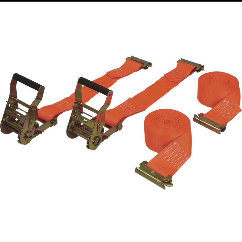 2-pack ratchet strap for tracks