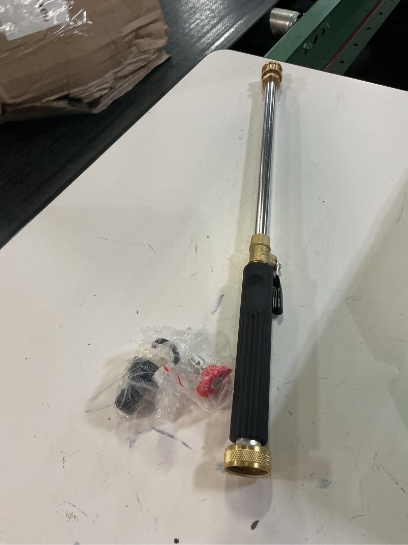 Condition photo showing Good Condition for 2026 upgraded jet nozzle power washer for garden hose, includes 2 high-pressure nozzles and quick connectors | hydro jet high pressure washer tools