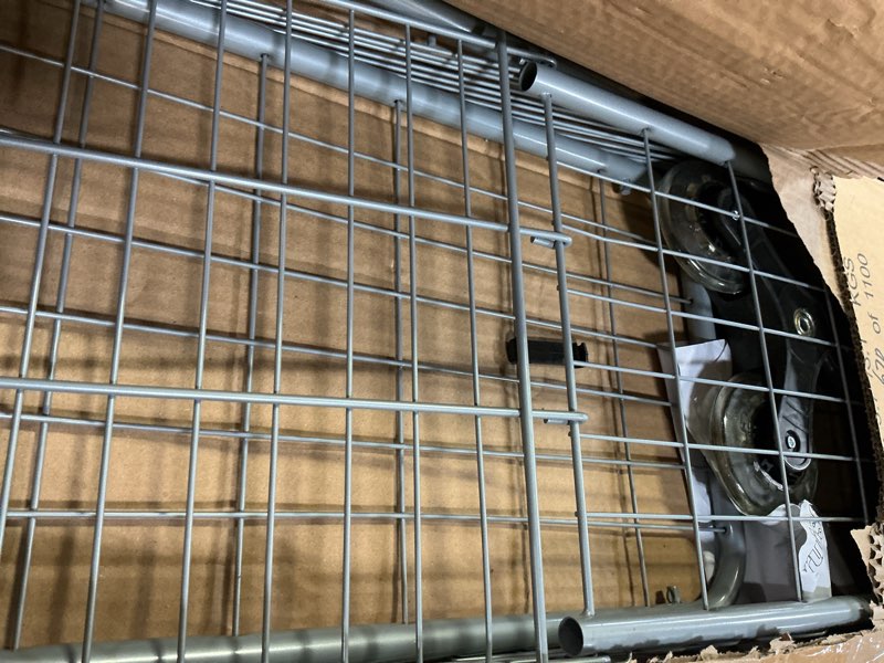 Condition photo showing As Is for dbest Products Stair Climber Cruiser Cart Sport, Foldable Grocery Cart on Wheels,Multi-Use Collapsible Folding Laundry Basket with Wheels Stair Climber Cruiser Cart Sport Silver