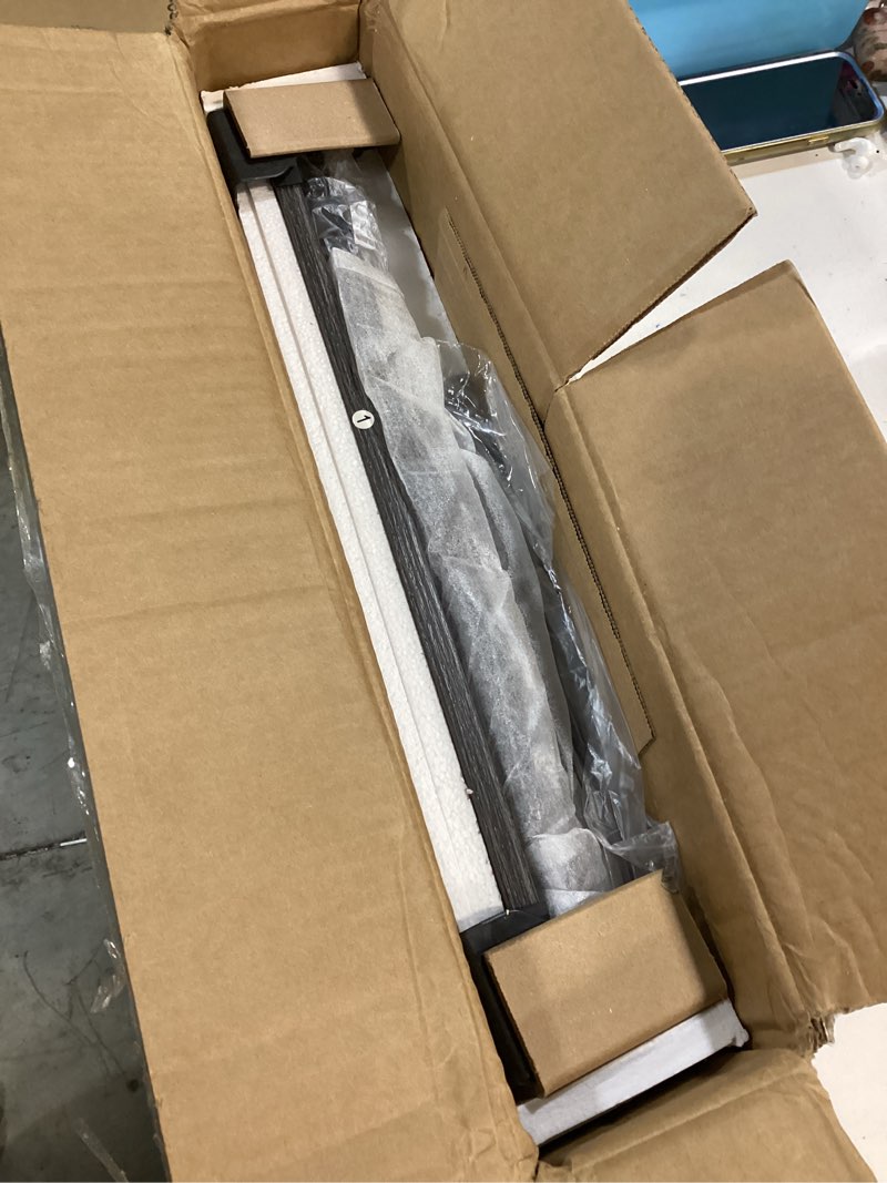 Condition photo showing New/Like New for Huuger L Shaped Office Desk with Power Outlets, 47 Inch Computer Desk with 3 Drawers, Shelves, for Gaming, Corner Work, Home Office, Study, Grey Grey 47inch