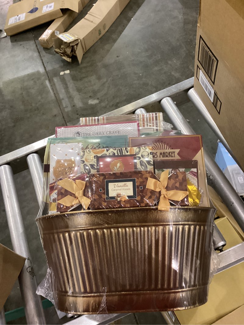 Condition photo showing New/Like New for Broadway Basketeers Sympathy Gift Baskets – Bereavement & Condolences Care Package with Gourmet Snacks - Thoughtful Sympathy Gifts Delivery for Loss of Loved One, Funeral, or Kosher Shiva