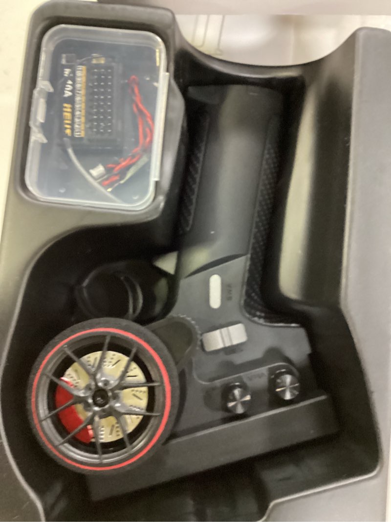 Condition photo showing Good Condition for meus racing me-10b rc transmitter 10 channels 2.4ghz and receiver with coach mode for 1/8 1/10 1/18 1/24 rc crawler car boat trx4 trx4m scx10 scx24 upgrades parts (black)