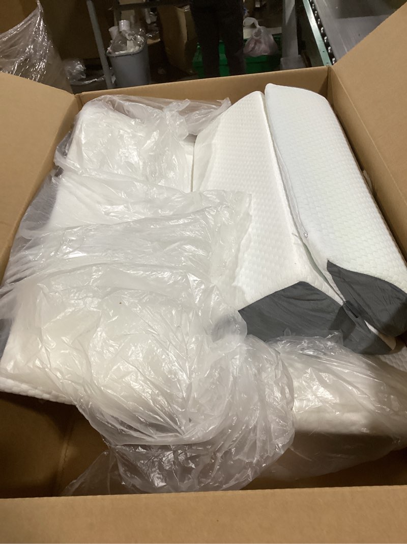 Condition photo showing Good Condition for Ahpmeoa 3PCS Wedge Pillow Set for After Surgery, Back Pillow for Bed Sitting up, 10-in-1 Foam Wedge 