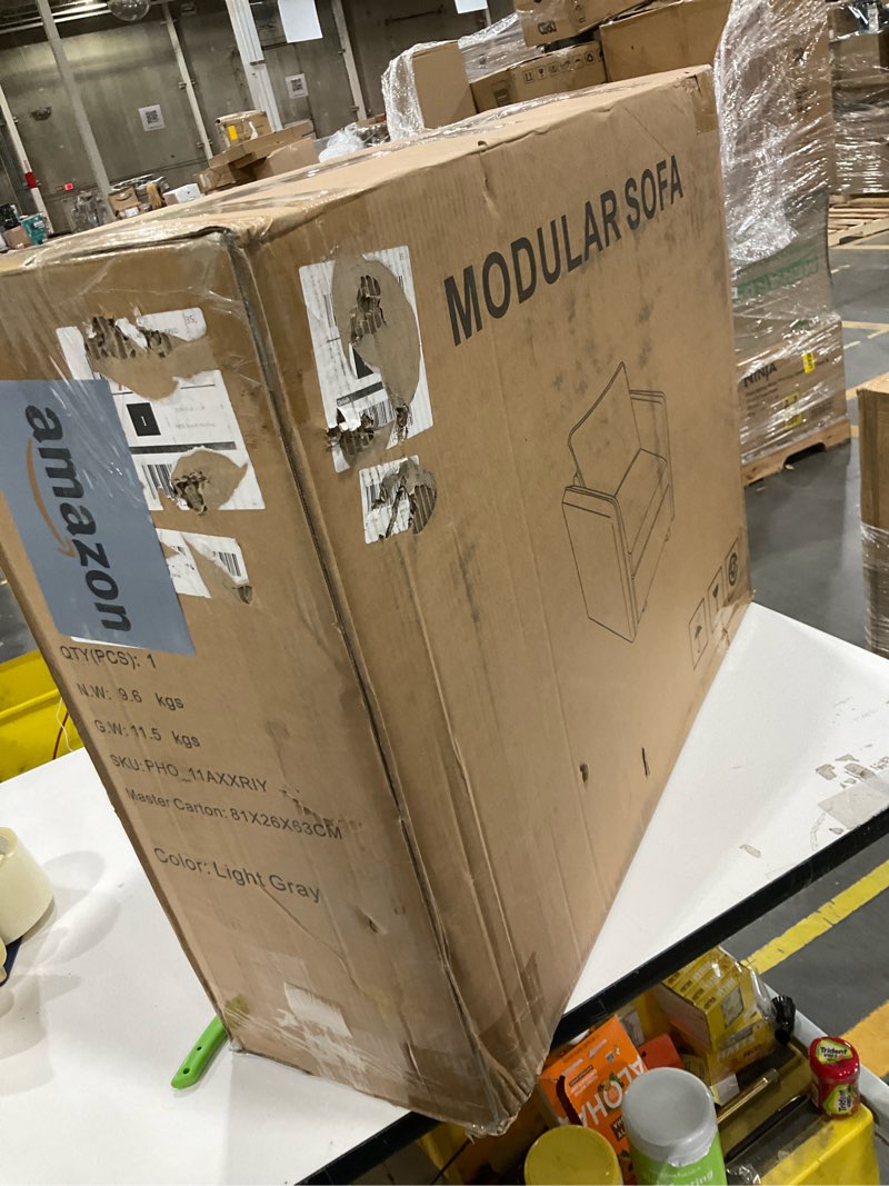 Condition photo showing Good Condition for IDEALHOUSE Sectional Sofa with Storage Seat, 9 Seat U Shaped Couches for Living Room - Velveteen Fab