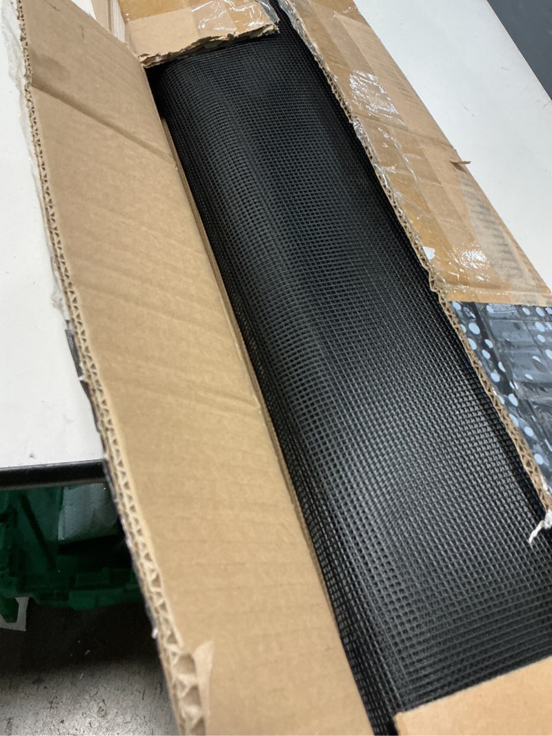 Condition photo showing Good Condition for driveway net for kids safety - lutico 28’ wide 40" tall driveway guard with high visibility reflective tape, driveway net to stop basketballs from rolling into street, easy to install?ebony? ebony 28ft