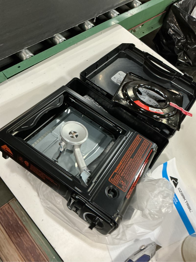 Condition photo showing New/Like New for ozark trail 83.1 sq in 2-in-1 butane outdoor griddle