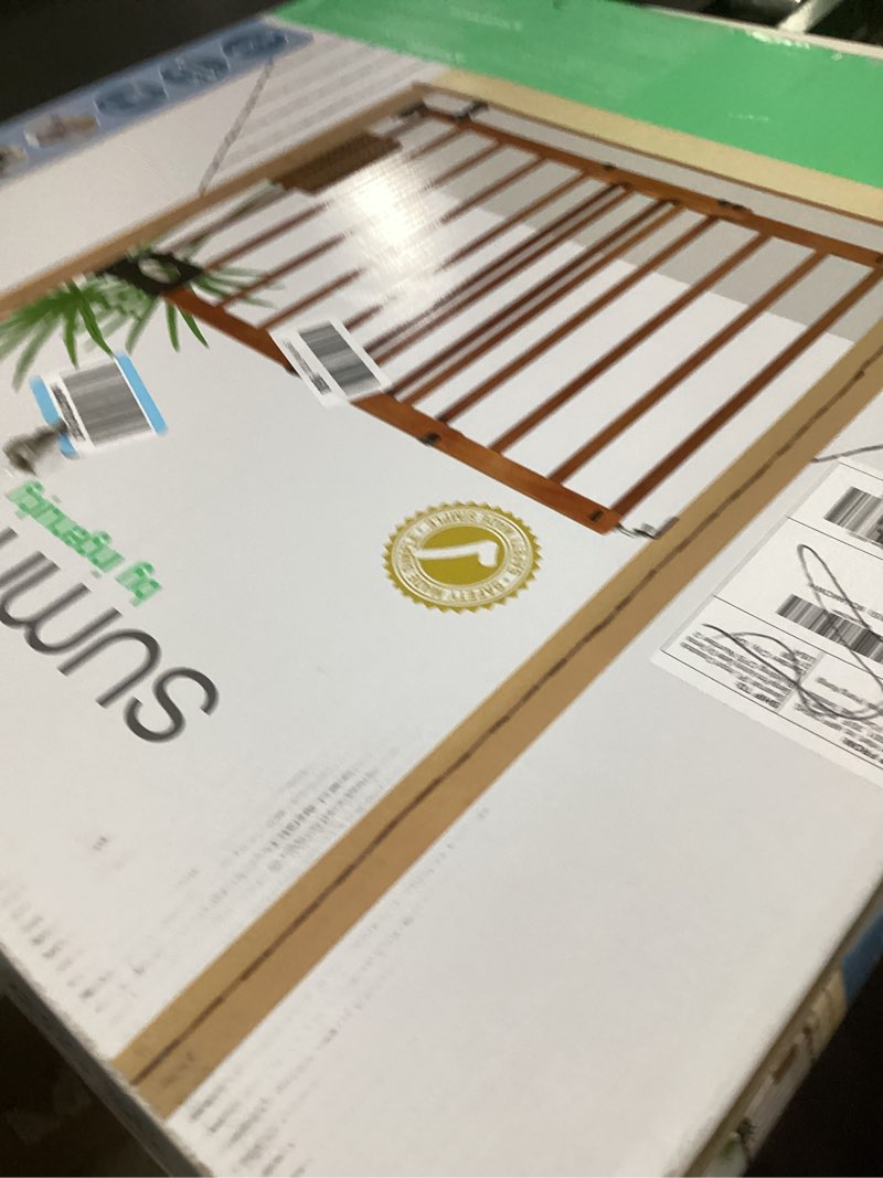 Summer Infant Wood Banister & Stair Safety Pet and Baby Gate, 32"-48" Wide, 33" Tall, Install Banist