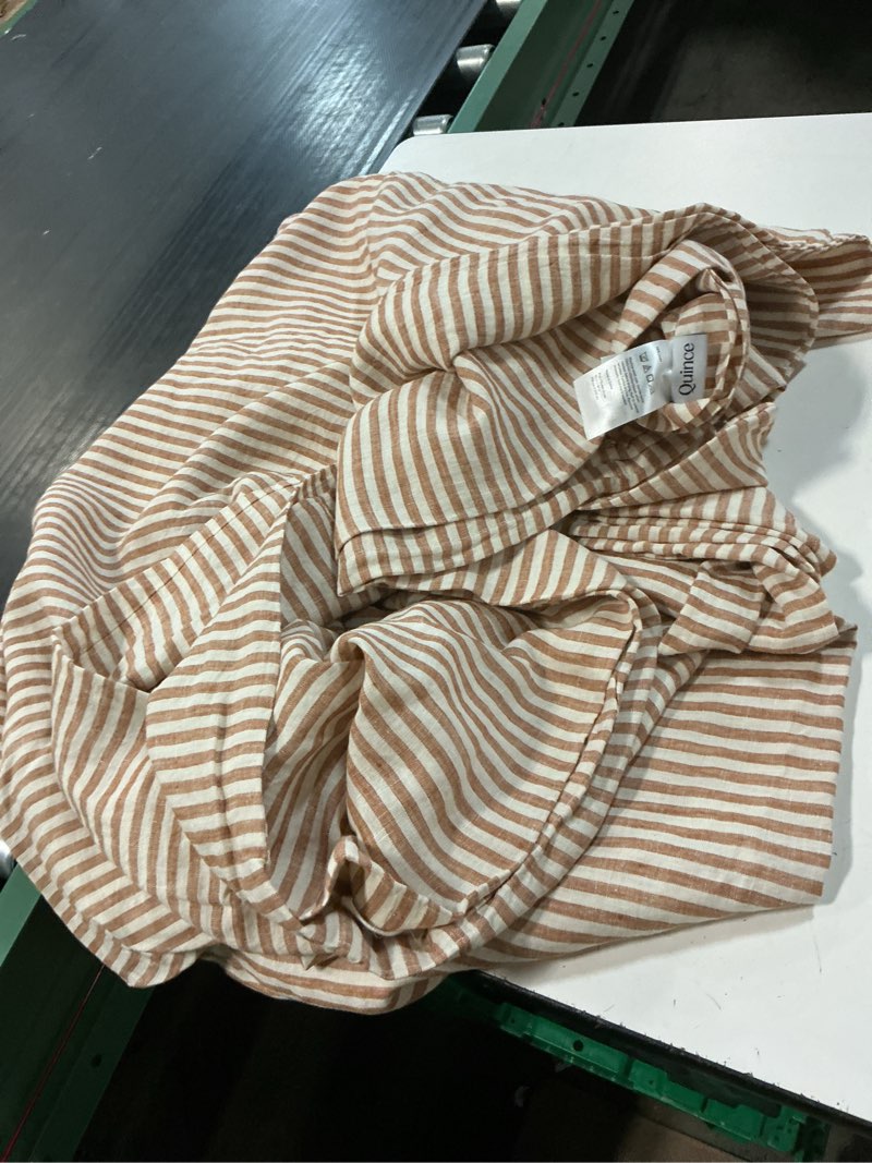 Condition photo showing As Is for european linen duvet cover full queen 