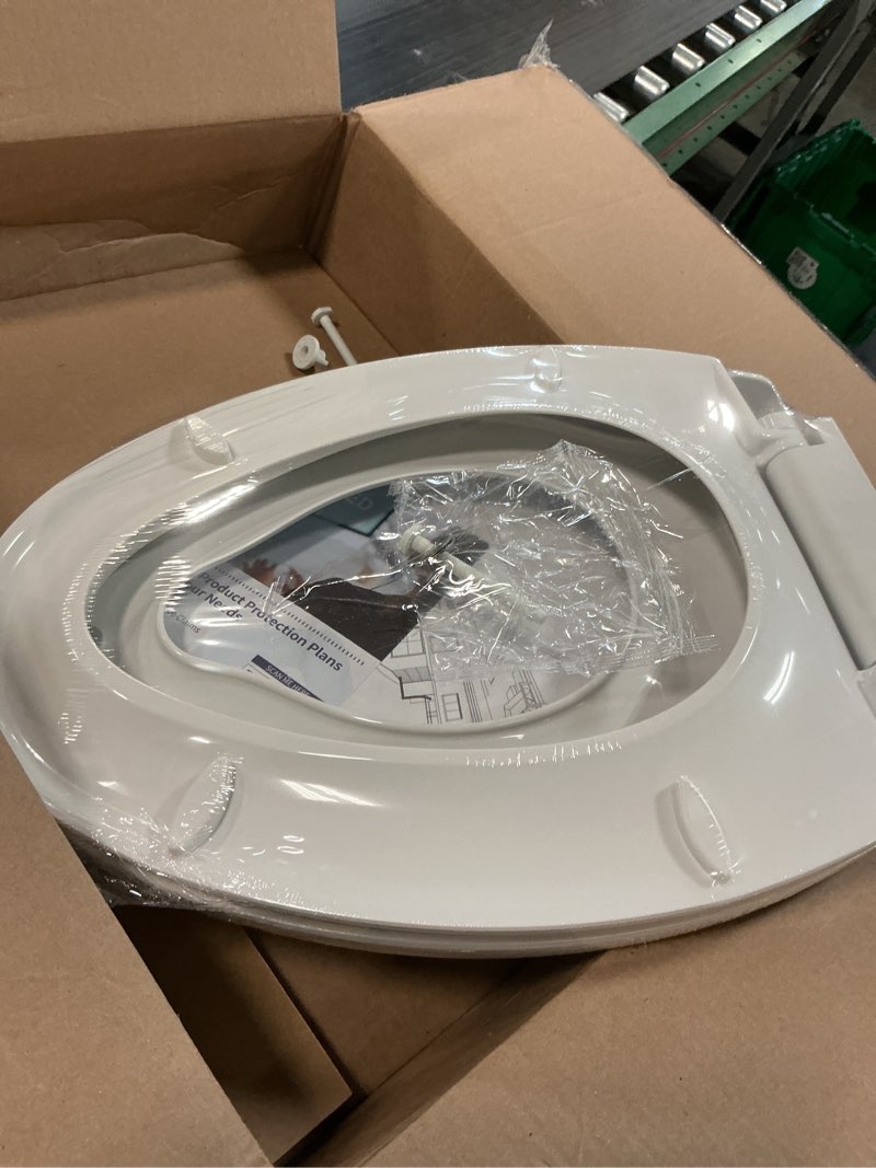 Condition photo showing Good Condition for Toilet Seat with Toddler Seat Elongated, PP Material Family Toilet Seat Cover, Soft Close Adult & Toddler Seats, Easy to Clean, Safe Potty Training Solution for Kids, Bathroom Upgrade for Home