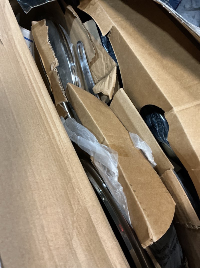 Condition photo showing Good Condition for gotham steel 12 pc ceramic cookware set nonstick, ceramic pots and pans set non stick with steamer for cooking, non toxic pfoa pfos free, ergonomic stay cool handles, oven & dishwasher safe, copper 12 piece set