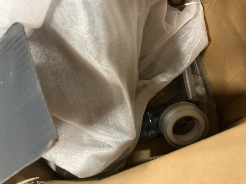Condition photo showing New/Like New for shower heads with handheld spray combo: 7.2" rain shower head & handheld shower head 2-in-1 shower head with 60" hose (black), shower trim systems 15391-2.5 gpm black