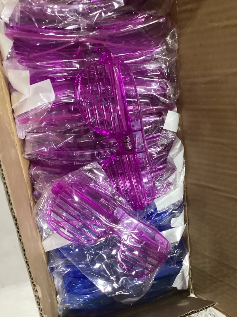 Condition photo showing New/Like New for olupp 84 pcs led glasses, 5 colors light up glasses with 3 light modes, glow in the dark party supplies, glow glasses for rave party,wedding, birthday, concert, new year, carnival