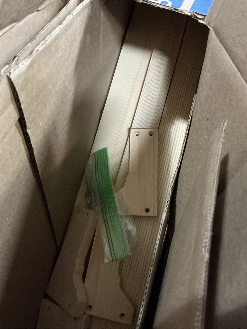 Condition photo showing As Is for Wenqik 2 Pcs Wall Mounted Shoe Rack 30 Inch Rustic Wood Wall Hanging Shoe Rack Space Saving Footwear Holder Shoe Storage Organizer for Mudroom, Entryway, Closet (Wood Color) 2 Wood Color