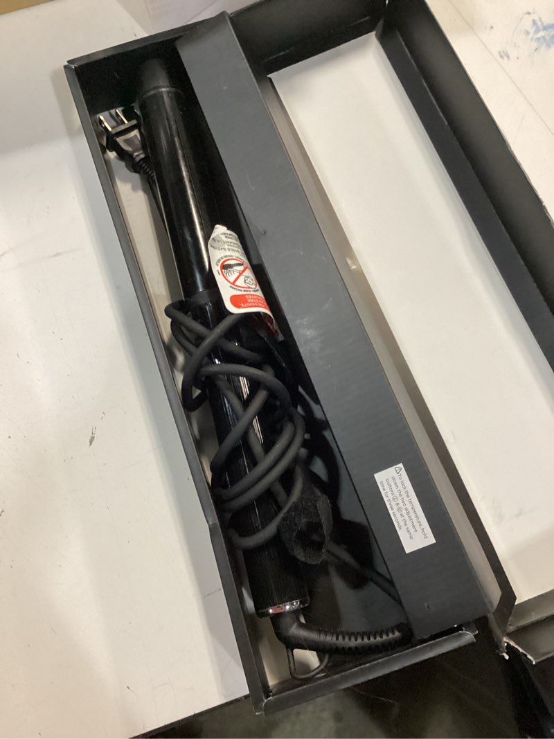 Condition photo showing As Is for MiroPure Curling Iron, 1 1/4 Inch Hair Curling Iron with Extra Long Tourmaline Ceramic Barrel, Curling Iron with Ionic Technology, Professional Curling Wand, Dual Voltage, Glove Included