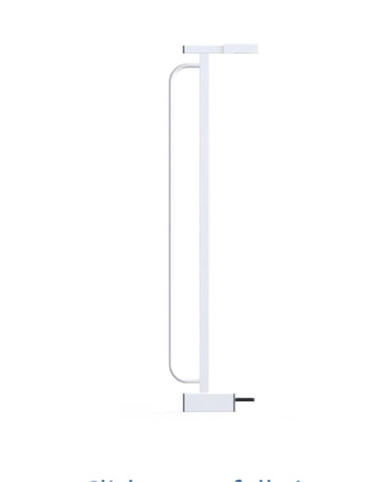 regalo extension for safety gate,white,4 inch wide 4"
