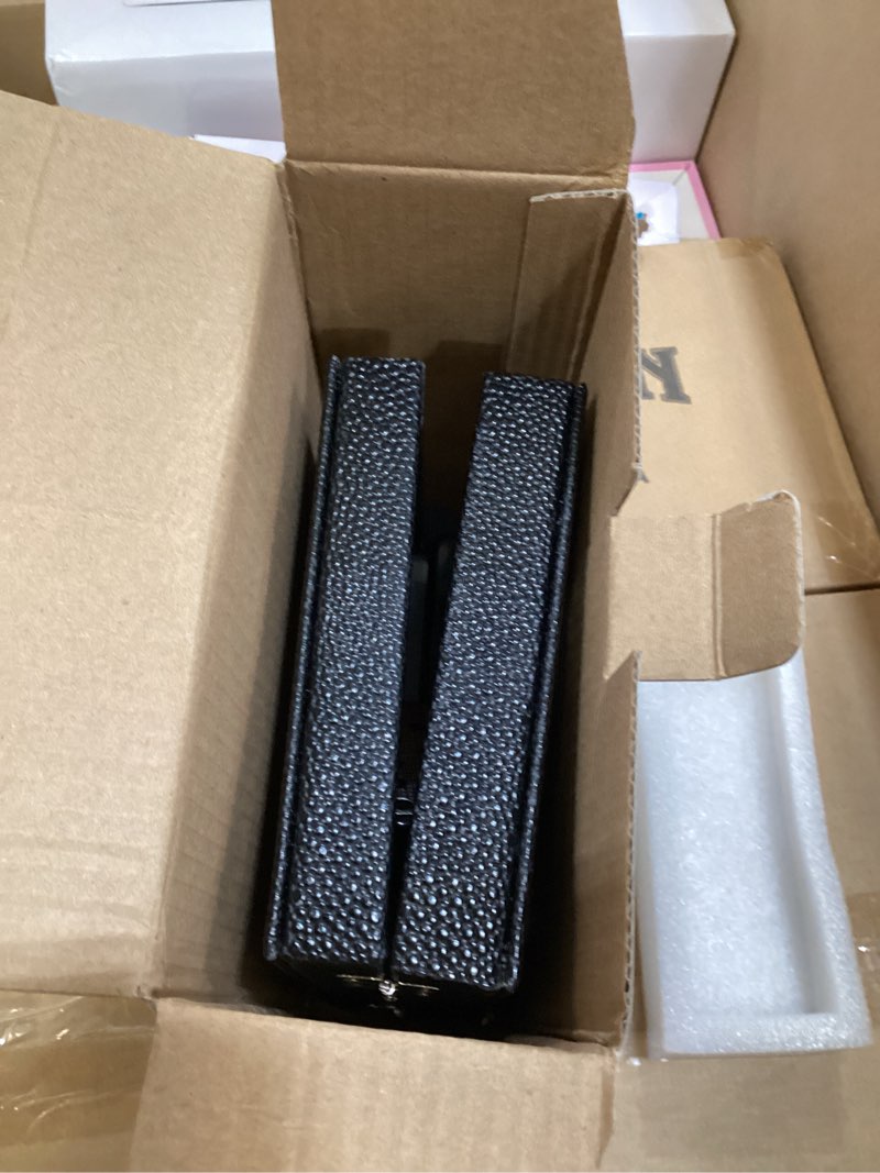 Condition photo showing As Is for bucher&rossini metal surface dominoes set double 6 - classic black domino's game set with silver metal surface dominos set for adults and kids ideal gift for domino players or family game night silver new - double 6