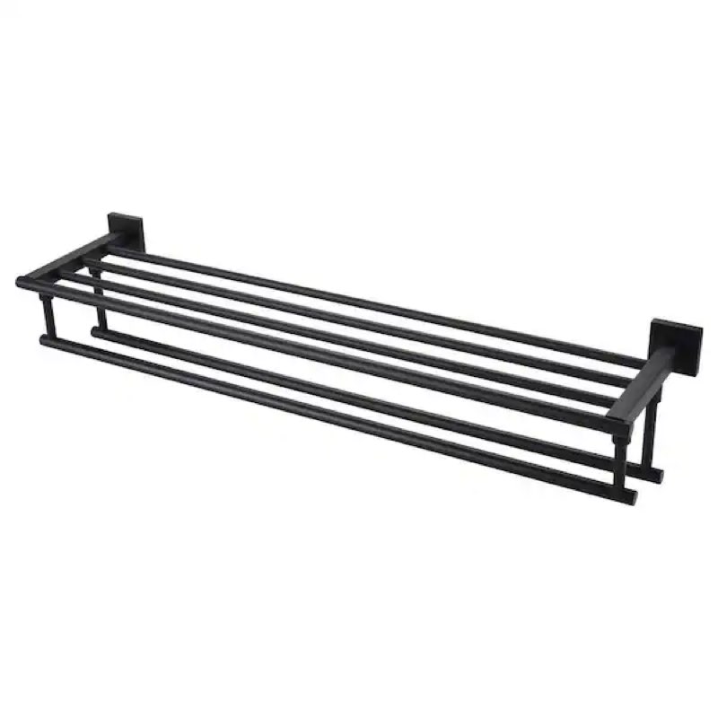 Grohe 405122431 Essentials Cube Multi-Towel Rack, Matte Black