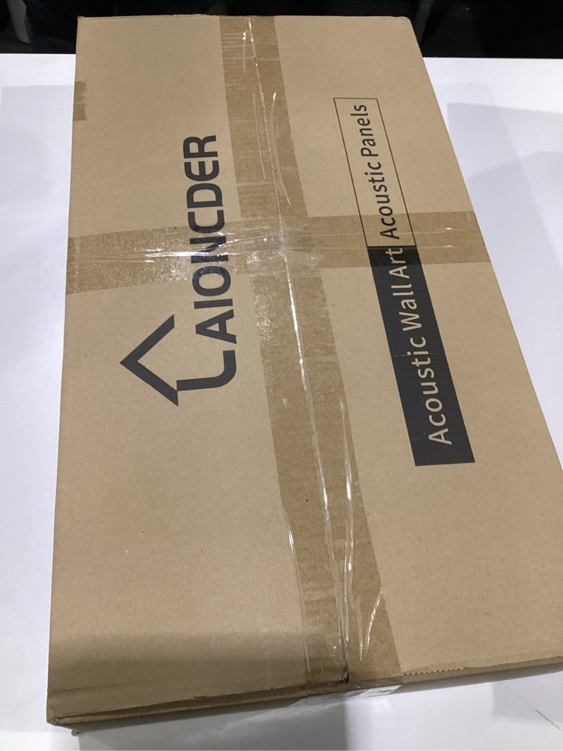 Condition photo showing New/Like New for 2 PCS Acoustic Panels, 24 x 12 Inches Fabric Soundproof Wall Panels, Decorative Acoustic Wall Panels, Sound Absorbing Panels for Room,Home Theater,Studio (Black) 60x30cm x2pcs Black