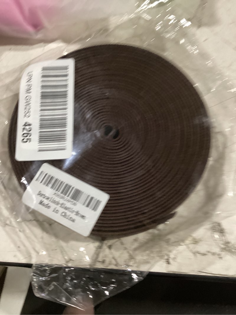 Condition photo showing As Is for dortrue 1 inch 10 yard brown sewing elastic band heavy stretch high elasticity elastic spool for sewing pants waistband, straps, craft diy projects