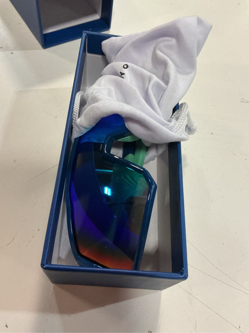 Condition photo showing Good Condition for kids polarized sunglasses | lightweight & durable cycling glasses for boys & girls | comfortable fit & non-slip purple