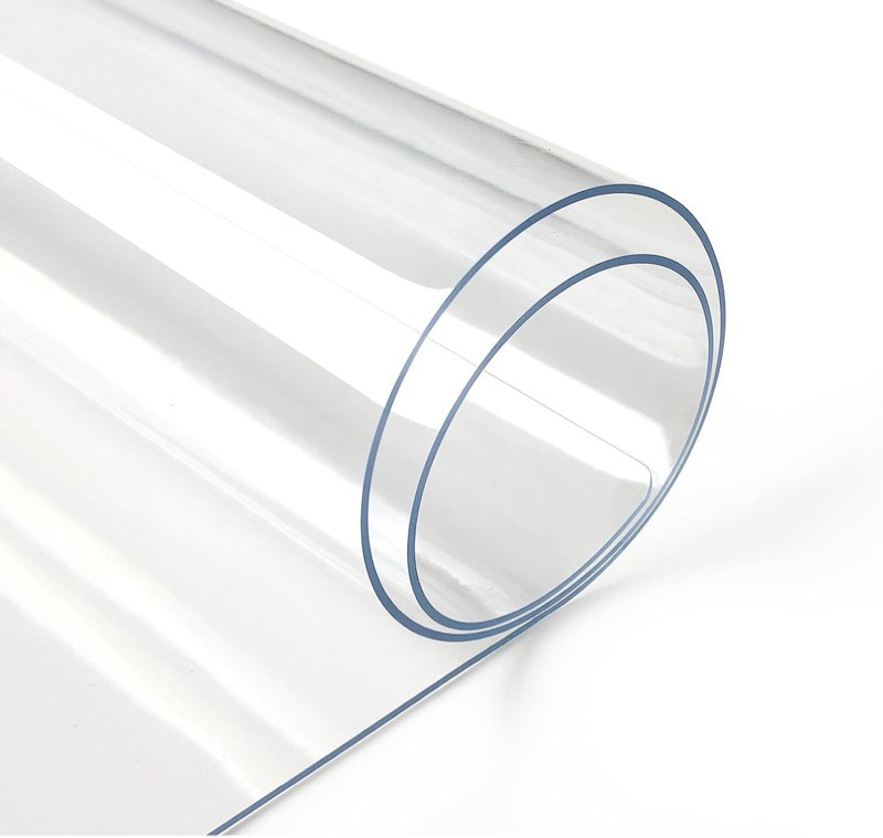 Deep Dream 1.5mm Clear Desk Cover Protector, 42×112 Inch Clear Desk Cover, Clear Desk Mat, Table Cov