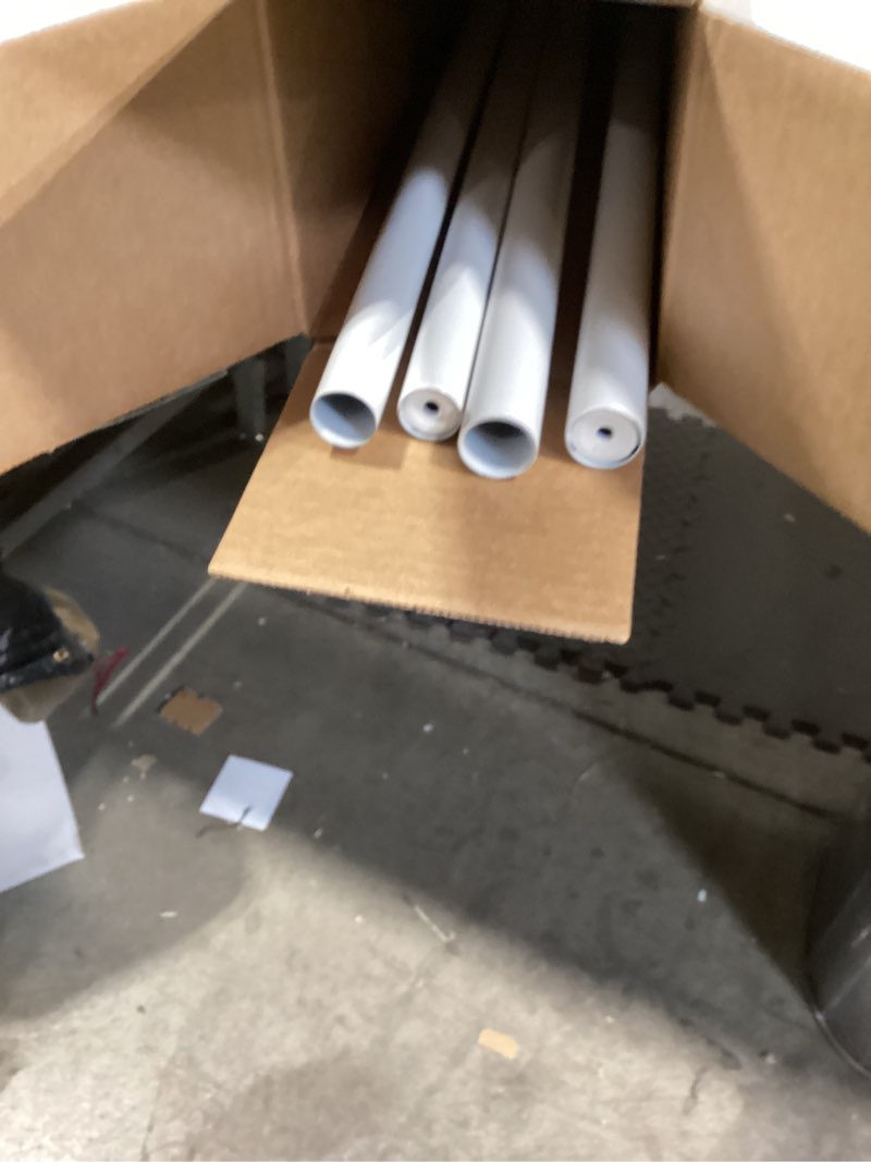 Condition photo showing New/Like New for Curtain Rod 48-86 Inch, 1" Diameter Curtain Rods for Windows, Heavy Duty Modern Drapery Rod with Brackets for Bedroom, Living Room, Kitchen, Patio(White) White 48" to 86"