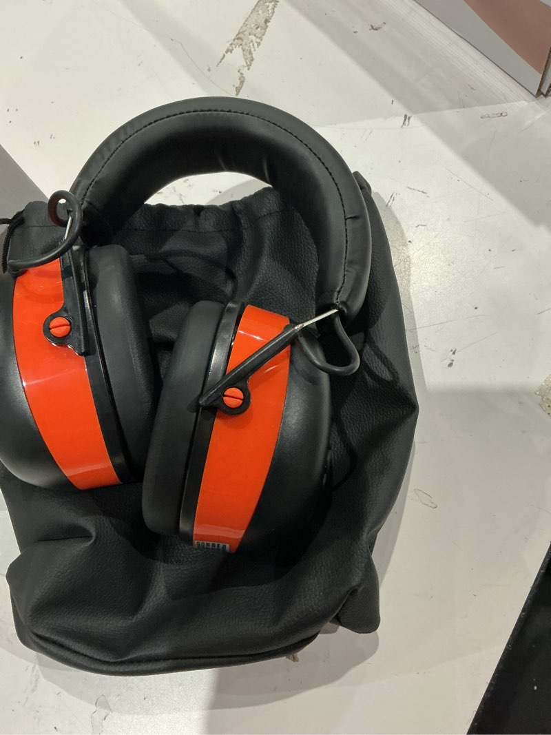 Condition photo showing Good Condition for prohear 037 bluetooth 6.0 hearing protection headphones with rechargeable 1500mah battery, 30db snr safety noise reduction ear muffs with 120h playtime for mowing, workshops, snowblowing - orange 037orange