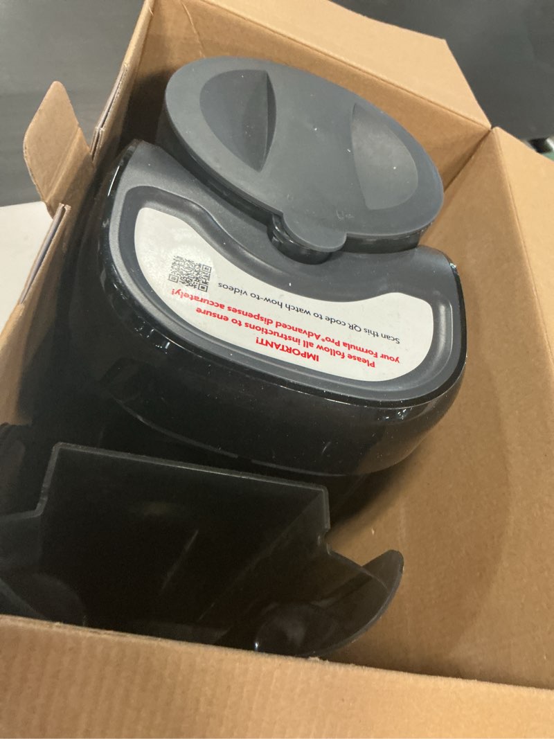 Condition photo showing As Is for baby brezza new and improved formula pro advanced formula dispenser machine - automatically mix a warm formula bottle instantly - easily make bottle with automatic powder blending, charcoal