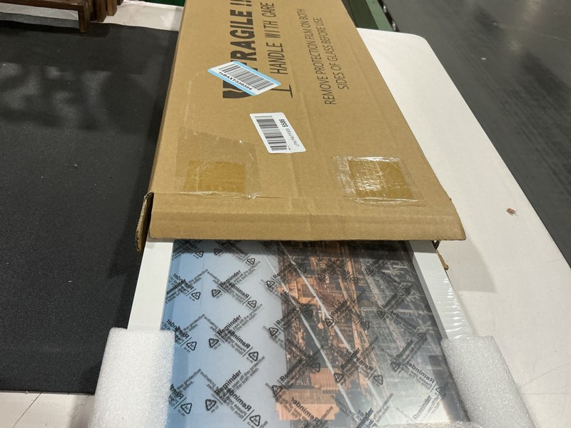 Condition photo showing New/Like New for 8x24 Frame, 8x24 Panoramic Picture Frame, Poster Frame-Horizontal and Vertical Wall Hanging for Home, Exhibition, Caffe(White) 8x24 White