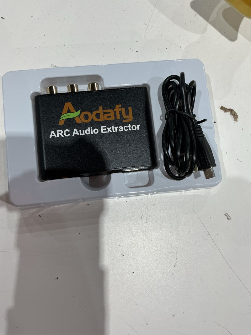 Condition photo showing Good Condition for hdmi arc audio extractor, hdmi arc to optical rca audio adapter, for tv to sound bar sound system speaker amplifier adf-h103-arc