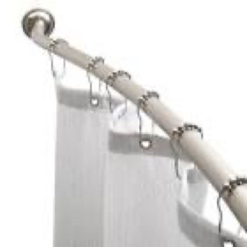  assorted curtain and shower rods, shower